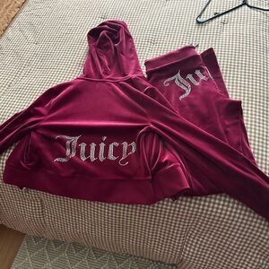 Juicy Couture Women's Pink Hoodie Set